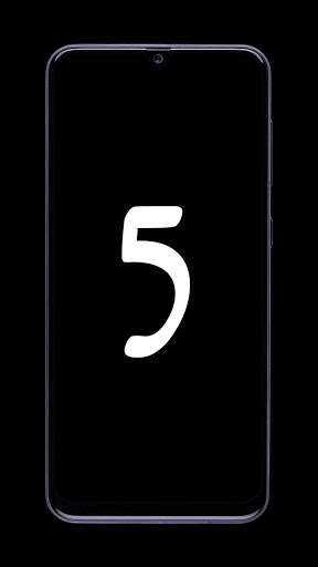 Oled Screen Number Wallpaper : Save Power Mode screenshot 5