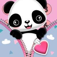 Ritsleting layar kunci panda lucu on 9Apps