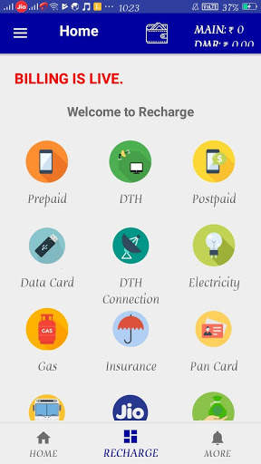 Recharge screenshot 1