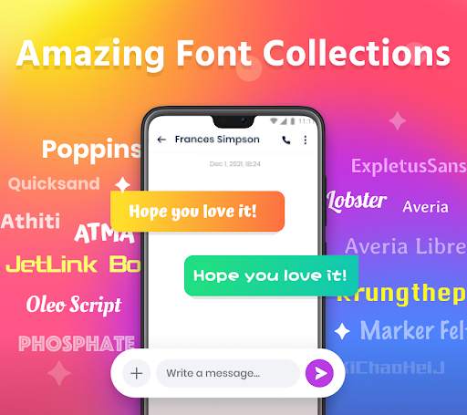 Bling SMS - Customize text messages screenshot 3