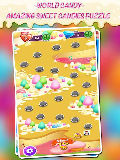 Blast Candies in World Candy: Free Match 3 Puzzle screenshot 2