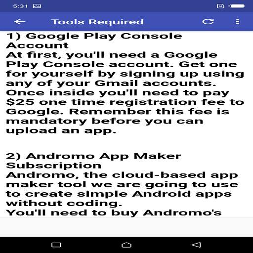 Learn Andromo screenshot 3