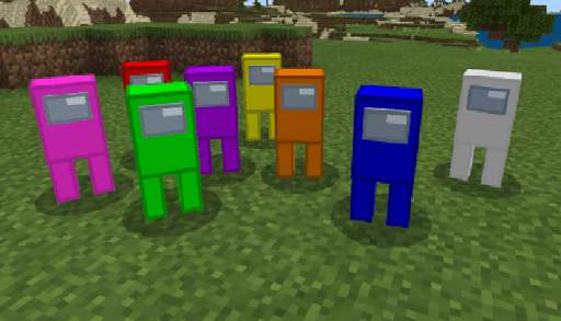 New Mod Among Us   Skins for MCPE screenshot 1