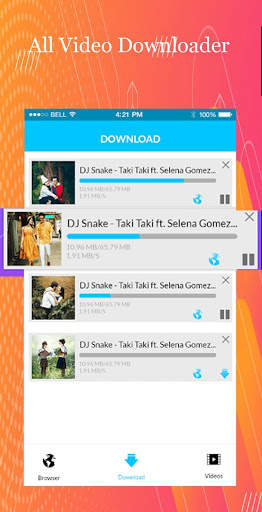 all videos downloader- with browser screenshot 3
