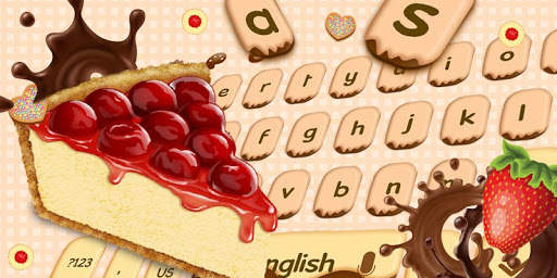 Yummy Cheese Cake keyboard Theme screenshot 1