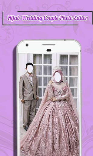 Hijab Wedding Couple Photo Editor screenshot 1