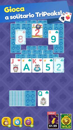 Tema solitario: tri peaks gioco di carte gratuito screenshot 3