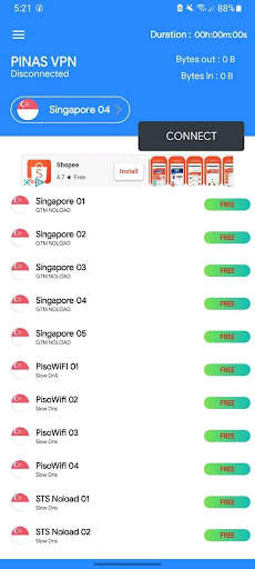 Pinas VPN screenshot 1