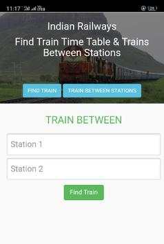 Indian Railways time table, schedule screenshot 3
