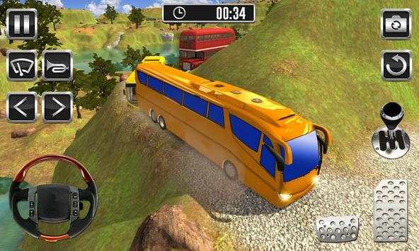 Bus Climb Hill 3D - mountain climbing game screenshot 1
