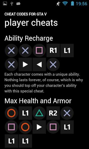 Cheat Codes for GTA V screenshot 3