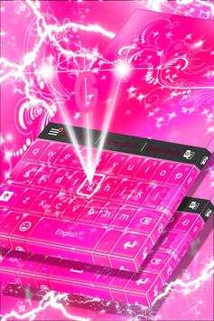 Pink Girly Keyboard Theme скриншот 4