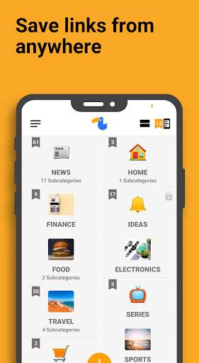 Keeplink: Links/Bookmarks manager 1 تصوير الشاشة