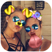 Face live camera-snap camera-face swap icon