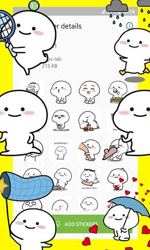 Cute Pentol stickers for whatsapp WAStickerApps screenshot 4
