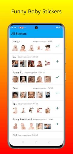 Funny Baby Stickers screenshot 1