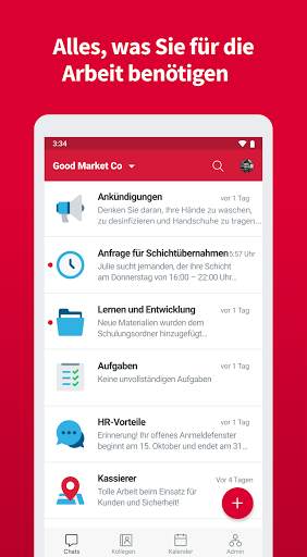 Crew Nachrichten und Planung screenshot 1