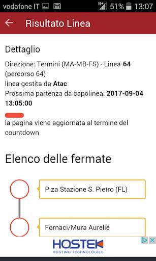 RomeInfoBus. Bus Stops and Arrivals screenshot 1