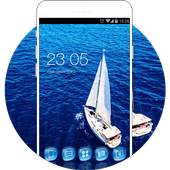 Sailboat at Sea: Blue Sailing Theme Background HD 1.0.0