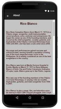 Rico Blanco Music Lyrics screenshot 2
