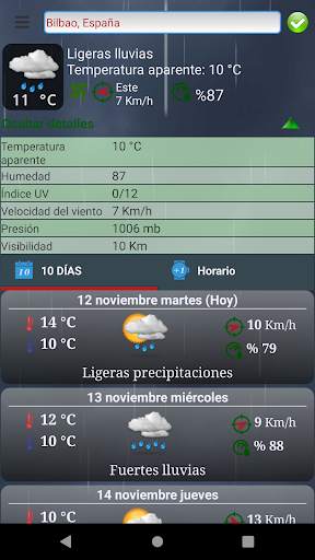 ClosestWeather pronóstico del tiempo screenshot 2