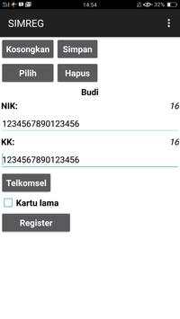 Registrasi SIM 3 Langkah screenshot 5