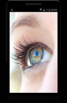 Wimpern vergrößern Foto Editor screenshot 1