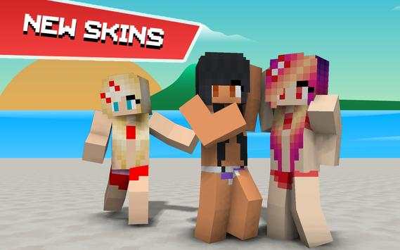 Hot Girl Skin for Minecraft PE screenshot 2