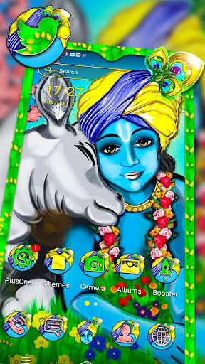 Lord Krishna Theme Launcher screenshot 1