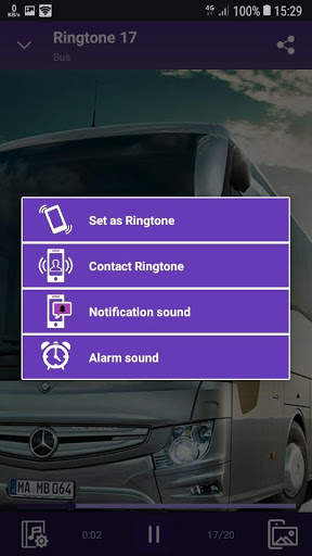Bus sounds for RINGTONES and WALLPAPERS screenshot 1
