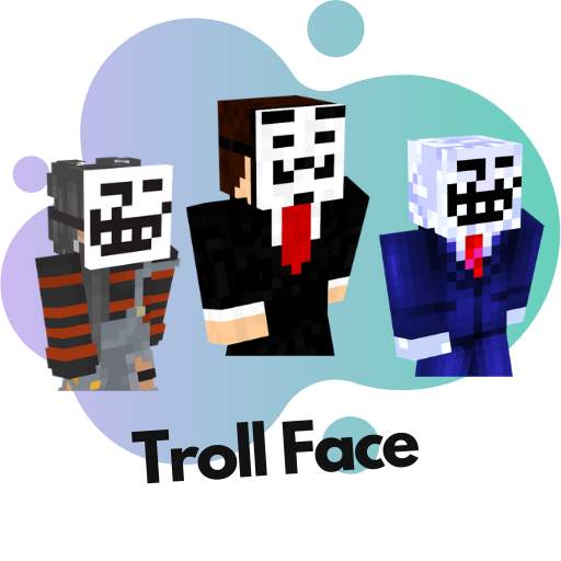 Skin Troll Face for Minecraft PE 1.0