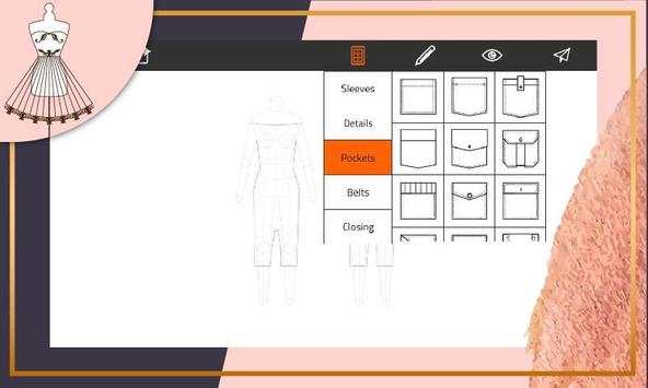 Fashion Design Drawing - Flat Sketch screenshot 4