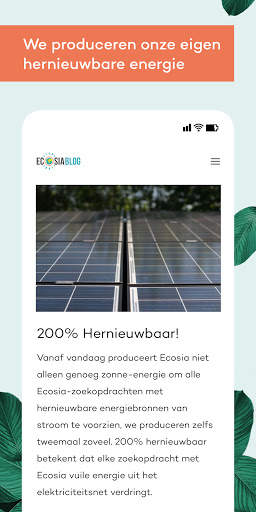 Ecosia Ecologische Browser screenshot 5