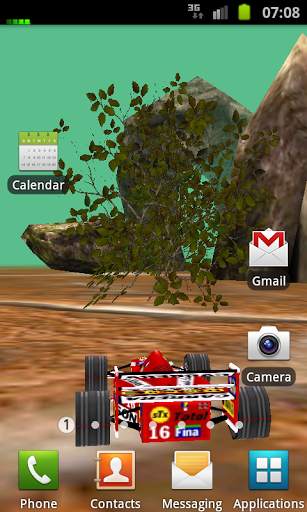 3D Car Racing Rocky Landscape screenshot 1