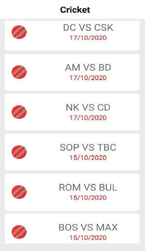 My Dream King Team suggestion - Cricket 11 Tips screenshot 2