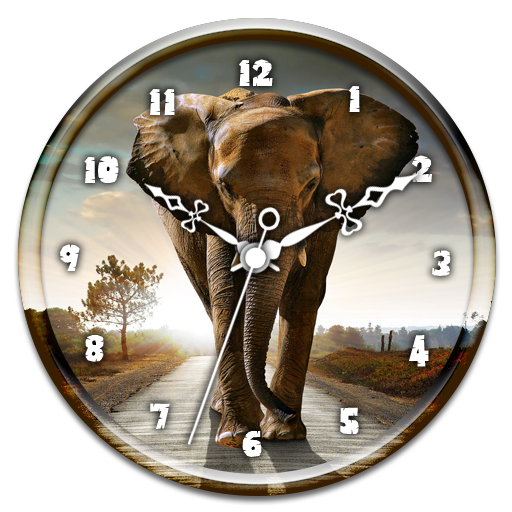 ikon Elephant  Clock Live Wallpaper