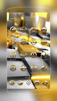 Golden Tech Space Theme screenshot 2
