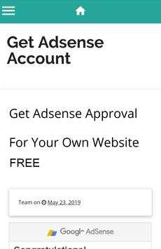 Get Adsense screenshot 1