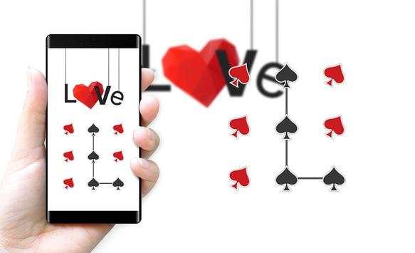 HeartS APP Lock Theme Poker Pin Lock Screen screenshot 4