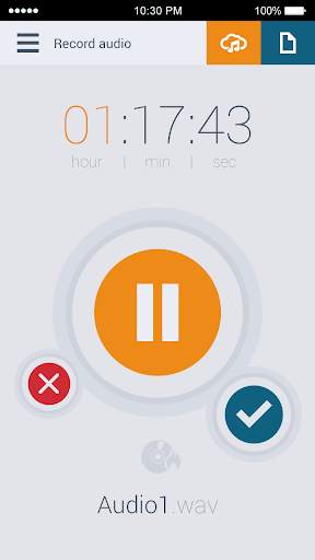 GoTranscript - Voice recorder screenshot 1