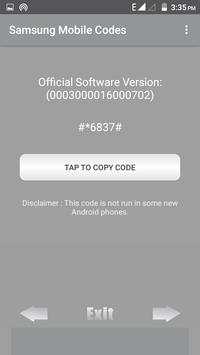 Mobile Codes For Samsung screenshot 3