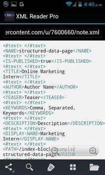 XML Reader Lite screenshot 2