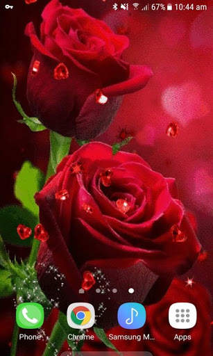 Red Hearts Roses LWP screenshot 2
