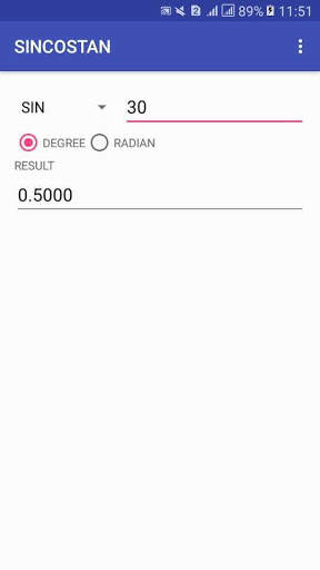 Калькулятор Sin Cos Tan скриншот 1