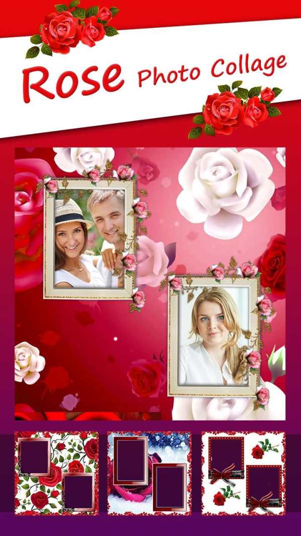 Red Rose Photo Collage Frames screenshot 3