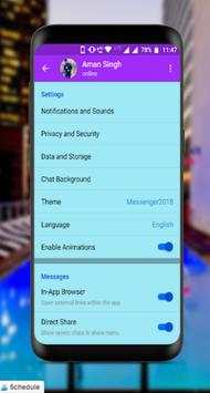 Messenger– Text and Video Chat Free - مسنجر 2019 5 تصوير الشاشة