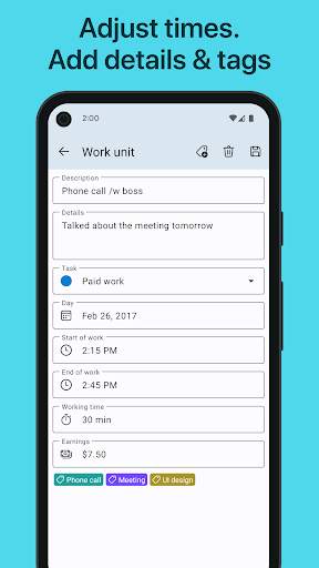 WorkingHours - Time Tracking screenshot 5