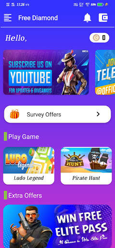Free Real Diamond And Elite Pass - Pro screenshot 1