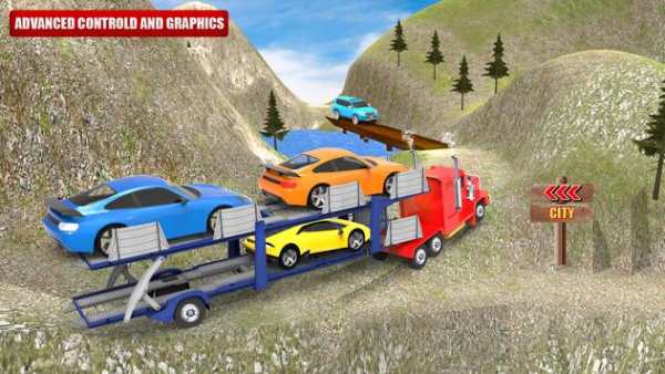 Car Cargo Transport Truck Driving screenshot 2
