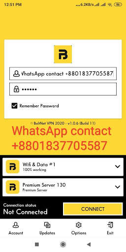 Boltnet VPN screenshot 1